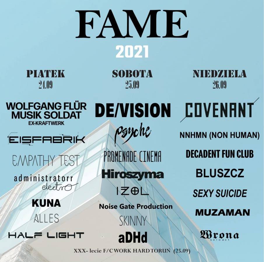 Festiwal Alternatywnej Muzyki Elektronicznej (FAME2021) w Toruniu - DZIEŃ II