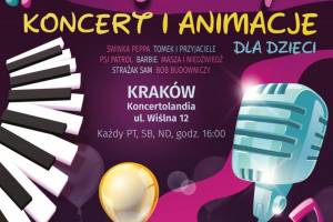 Bajkowy koncert i animacje w Koncertolandii w Krakowie