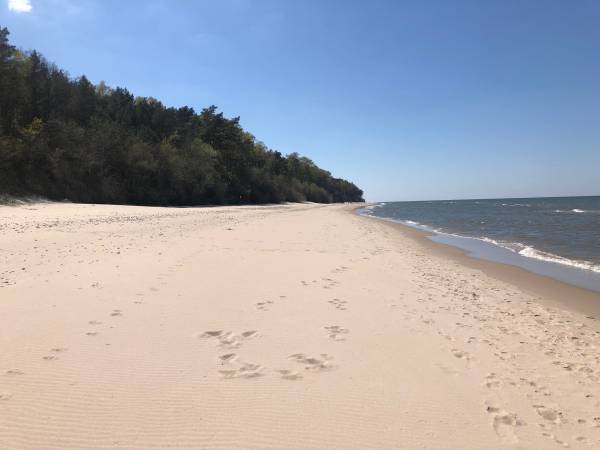plaża w Łukęcinie