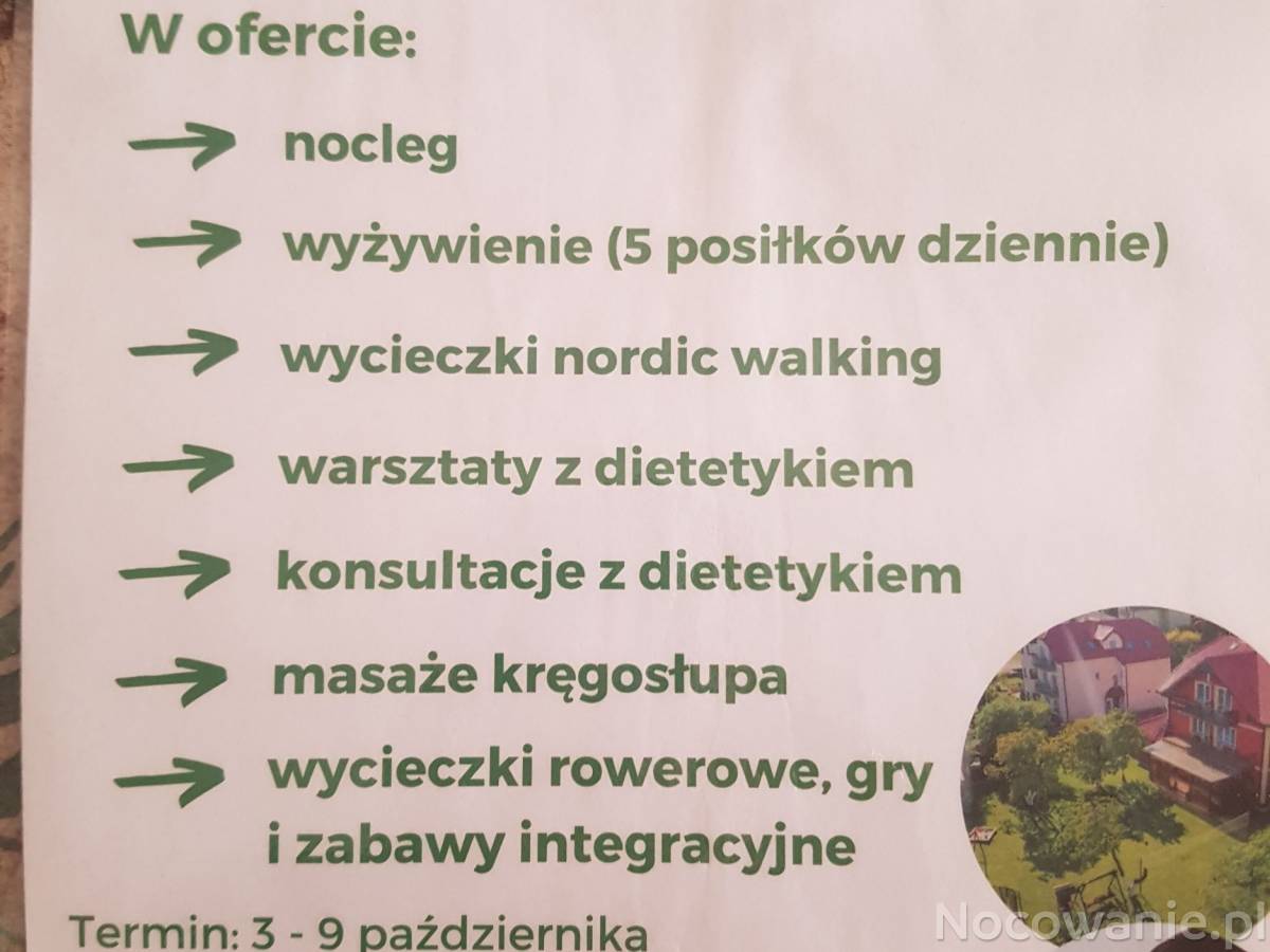 Wczasy dla zdrowia 3-9 październik 2021