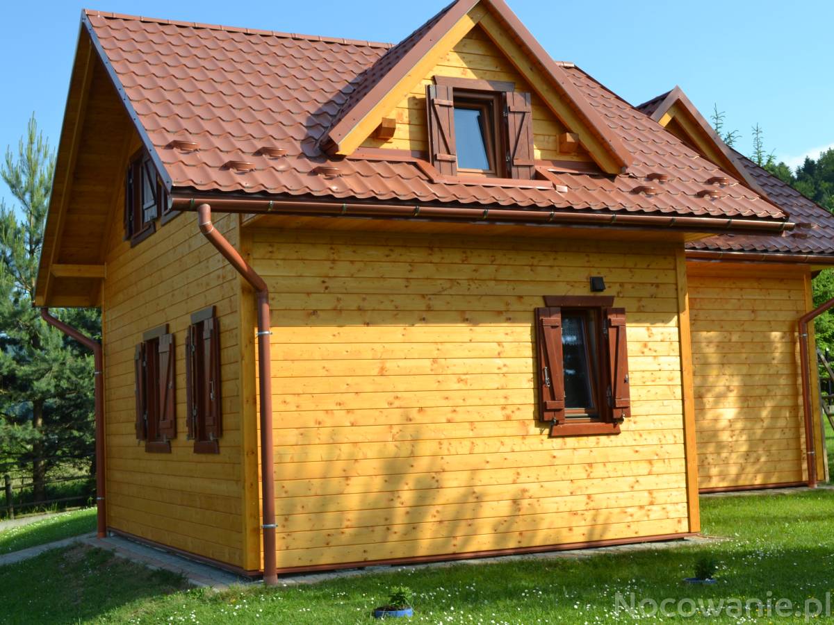 Domki Klimkówka nad jeziorem koło Wysowej Zdrój 