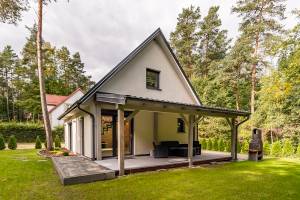 Domek całoroczny nad jeziorem Narie w Bogaczewie