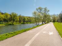 Ścieżka pieszo-rowerowa wzdłuż Dunajca w Krościenku nad Dunajcem