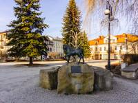 Fontanna na Rynku - Szucha Beskidzka