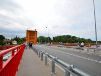 Most zwodzony nad rzeką Dziwną