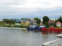 Most zwodzony nad rzeką Dziwną