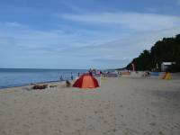 Plaża i kąpielisko w Łukęcinie