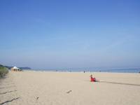 Plaża we Władysławowie u nasady Półwyspu Helskiego