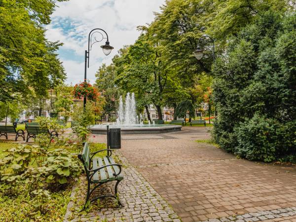 Park miejski w Andrychowie