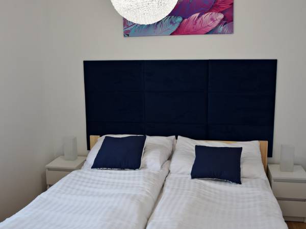 Sypialnia w apartamencie Słoneczne Wzgórze 