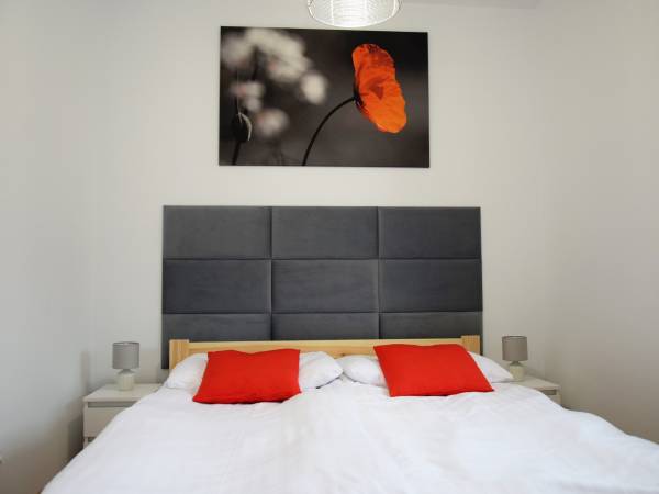 Sypialnia w apartamencie Mglisty Poranek 