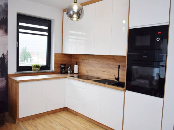 Kuchnia w apartamencie Mglisty Poranek 