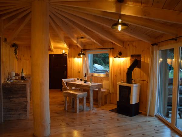 Wnętrze jednej z chatek :)