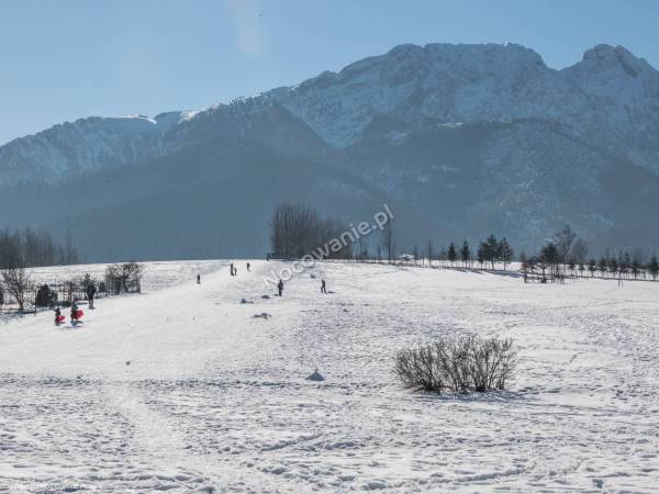 Wyciąg dla dzieci i początkujacych z widokiem 