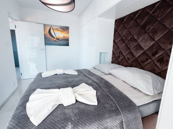 Apartament Fancy Sunset - frontowy widok na morze