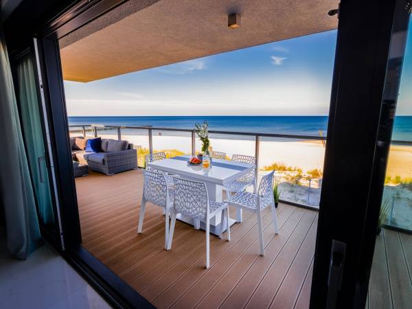 Apartament Fancy Sunset - frontowy widok na morze