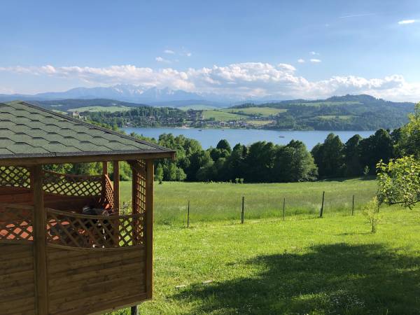 Altana z widokiem na panoramę.