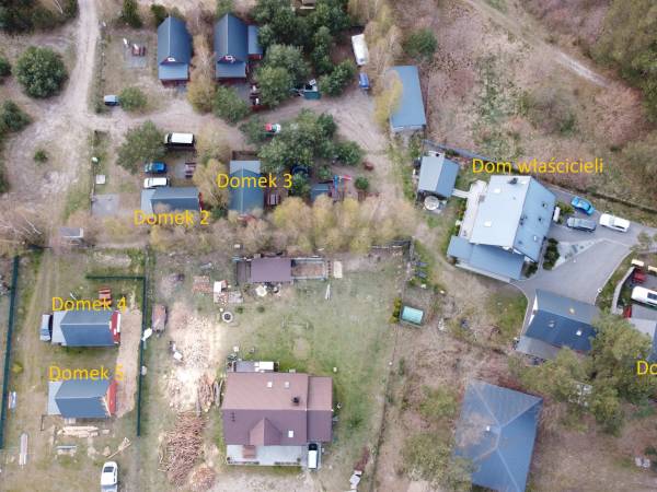 Obiekt wraz z opisem domków