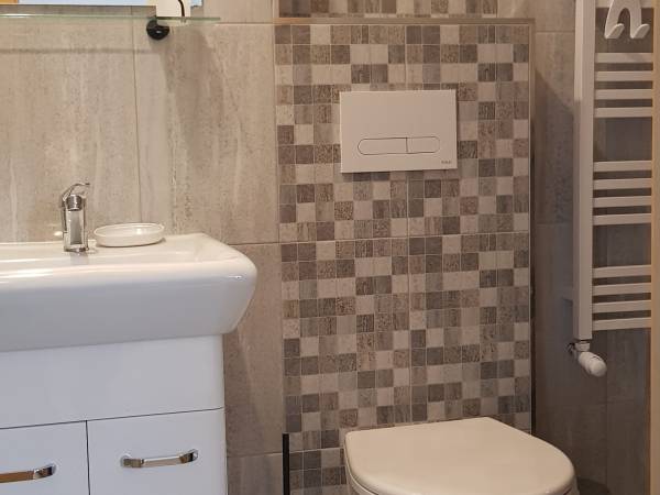 Łazienka przy pokojy 4-osobowym