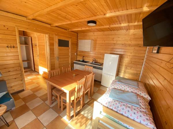 Domek drewniany wewnątrz