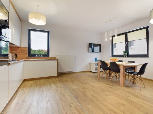 Salon w apartamencie Górski Potok 