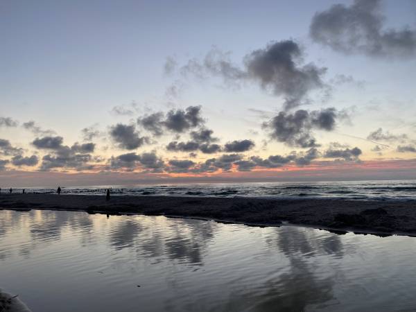 Zachód słońca Dębki