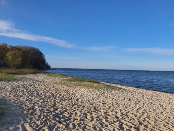 Klif Osłoniński i plaża