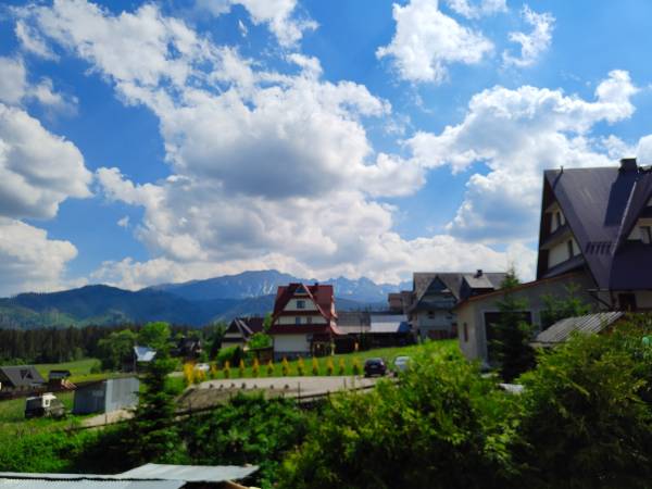 Widok z apartamentu 2-4 osobowy w Ośrodku Wczasowym