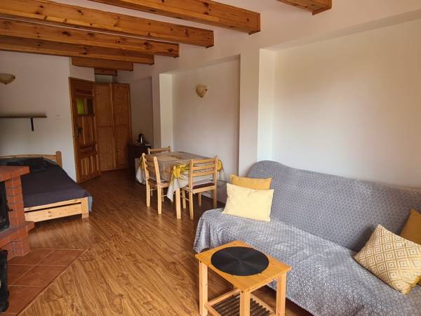 apartament z kominkiem z niezależnym wejściem z ogrodu