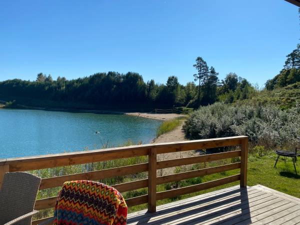 widok z domku 4- osobowego