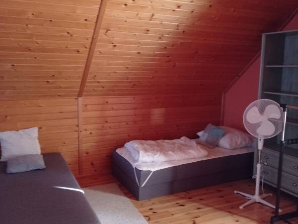 Domek Miętowy nad jeziorem całoroczny