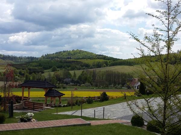 widok z tarasu -wiosna