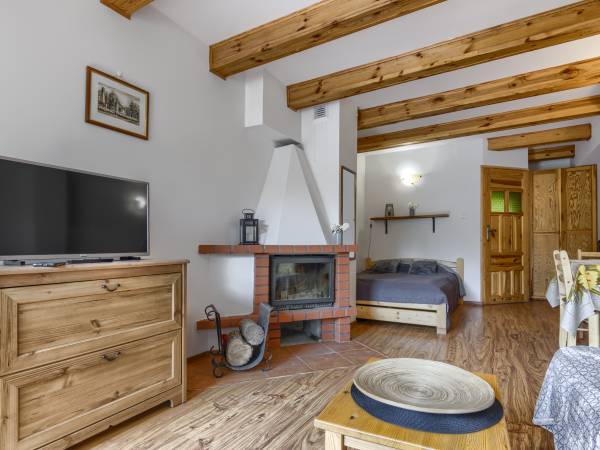 Apartament z kominkiem