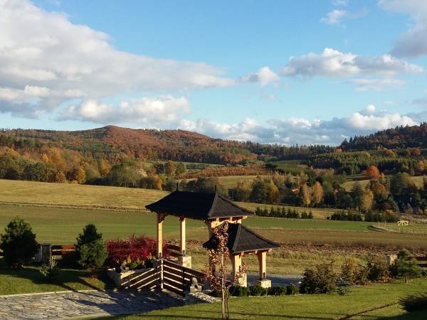 widok z tarasu- jesień