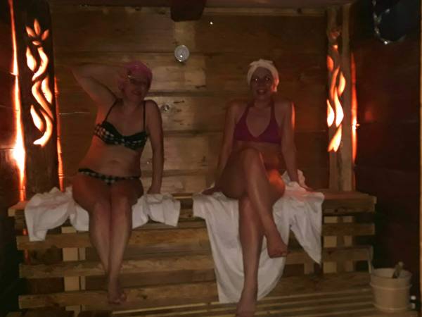 A po wycieczce, relaks w saunie :)