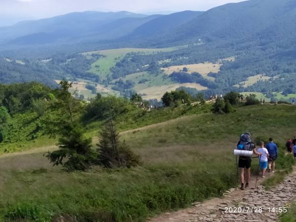 Upajanie się Bieszczadzkim krajobrazem.