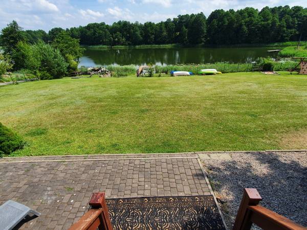 Dwa Domy Drewniane Nad Jeziorem Orzyskim