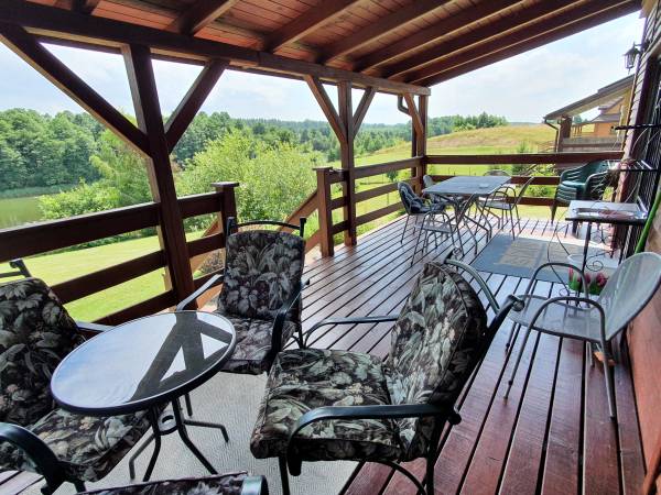 Dwa Domy Drewniane Nad Jeziorem Orzyskim