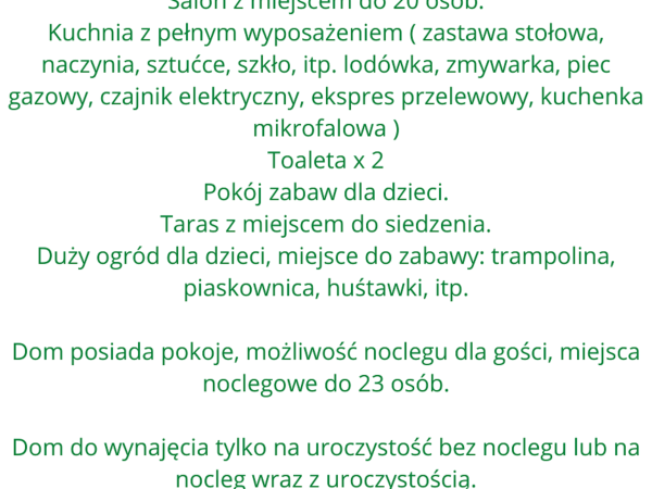 Domek na Modrzewiowej