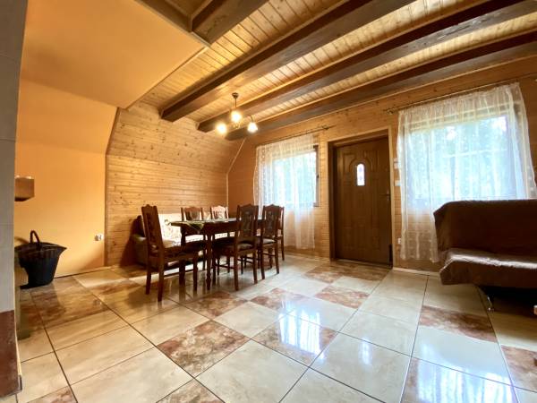 Salon z kominkiem i telewizorem