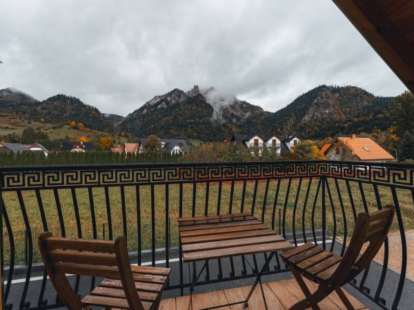 widok z balkonu apartament