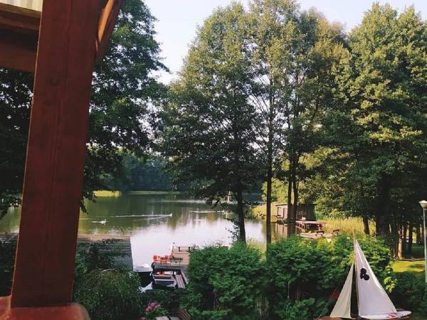 Dom hotelowy- widok z tarasu pokoju Nr 4