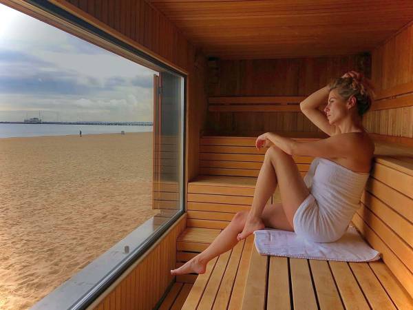 M15 Sauna z widkiem na morze