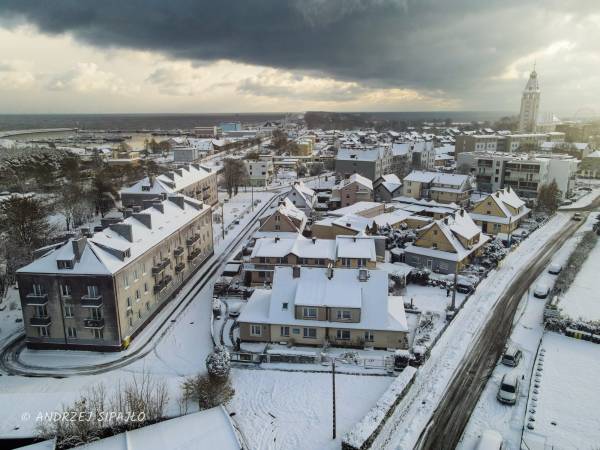 jeśli spadnie śnieg, jest magicznie nad morzem.