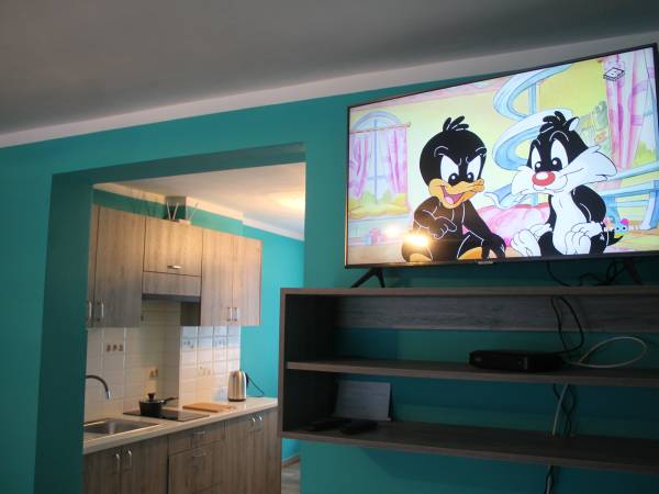 Apartament 5 osobowy - sypialnia z kuchnią