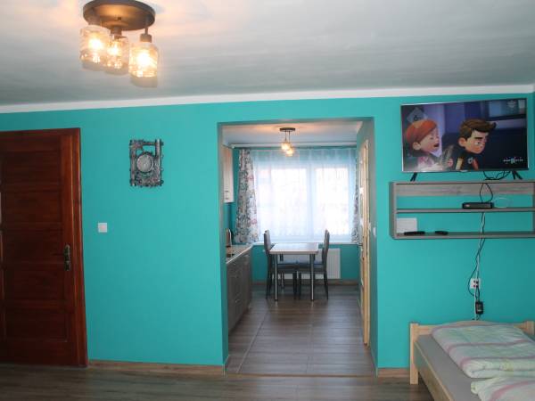 Apartament 5 osobowy - sypialnia z kuchnią