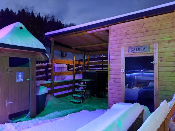 Sauna ,jaccuzi i prysznic zima