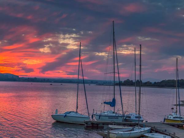 Zachody nad jeziorem