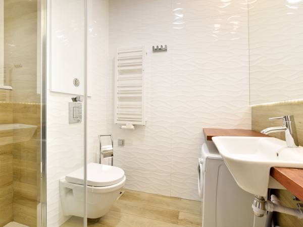 Lazienka z prasznicem