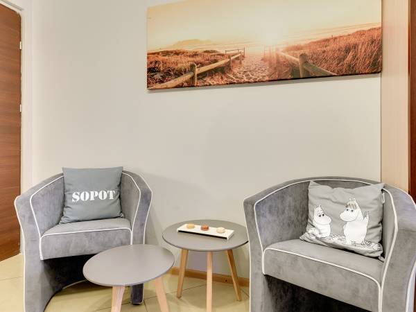 Apartament Gray 7-osobowy z balkonem 55m2